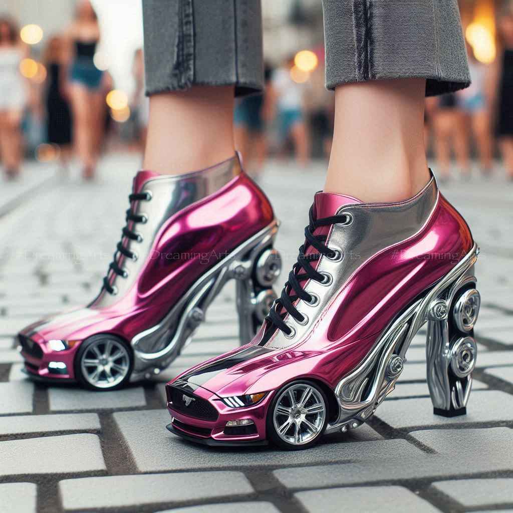 Mustang Shaped High Heels