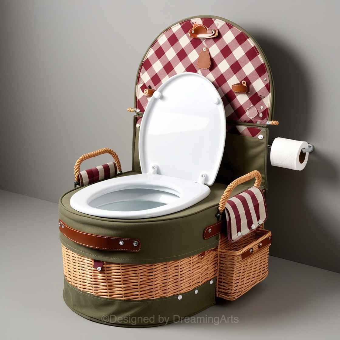 Picnic Basket Toilet