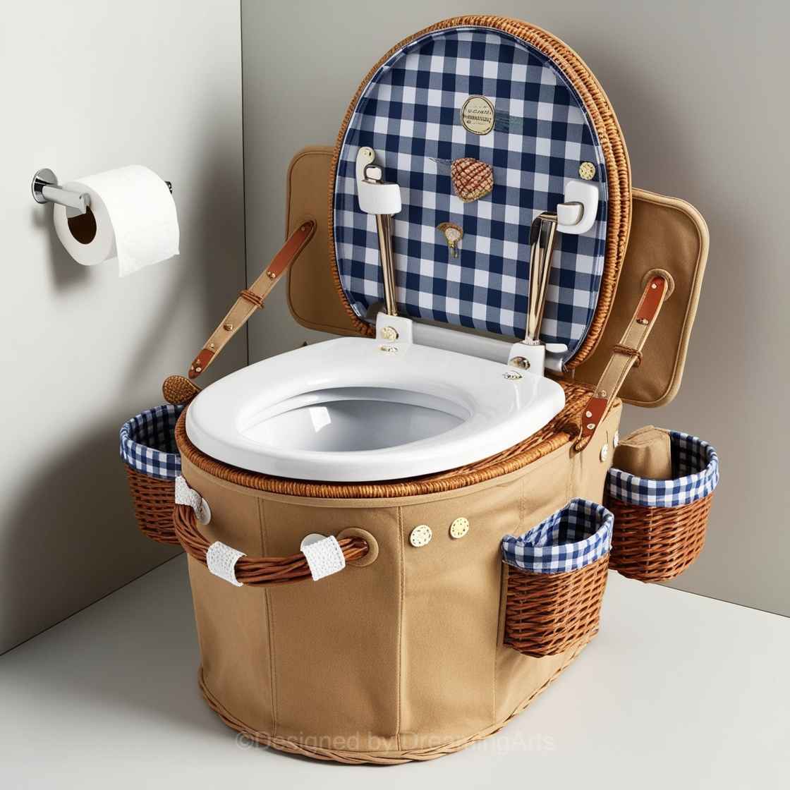 Picnic Basket Toilet