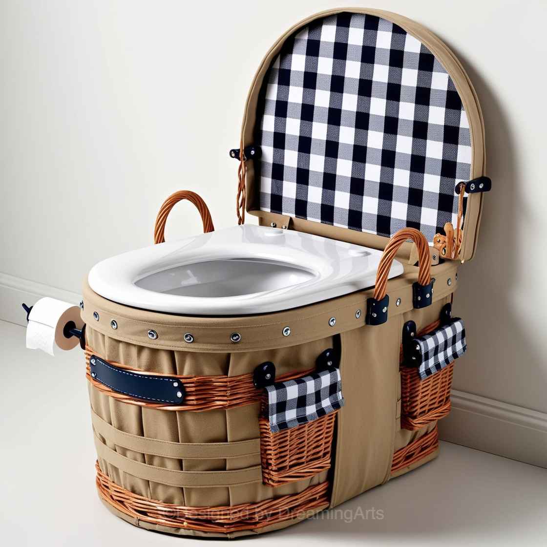 Picnic Basket Toilet