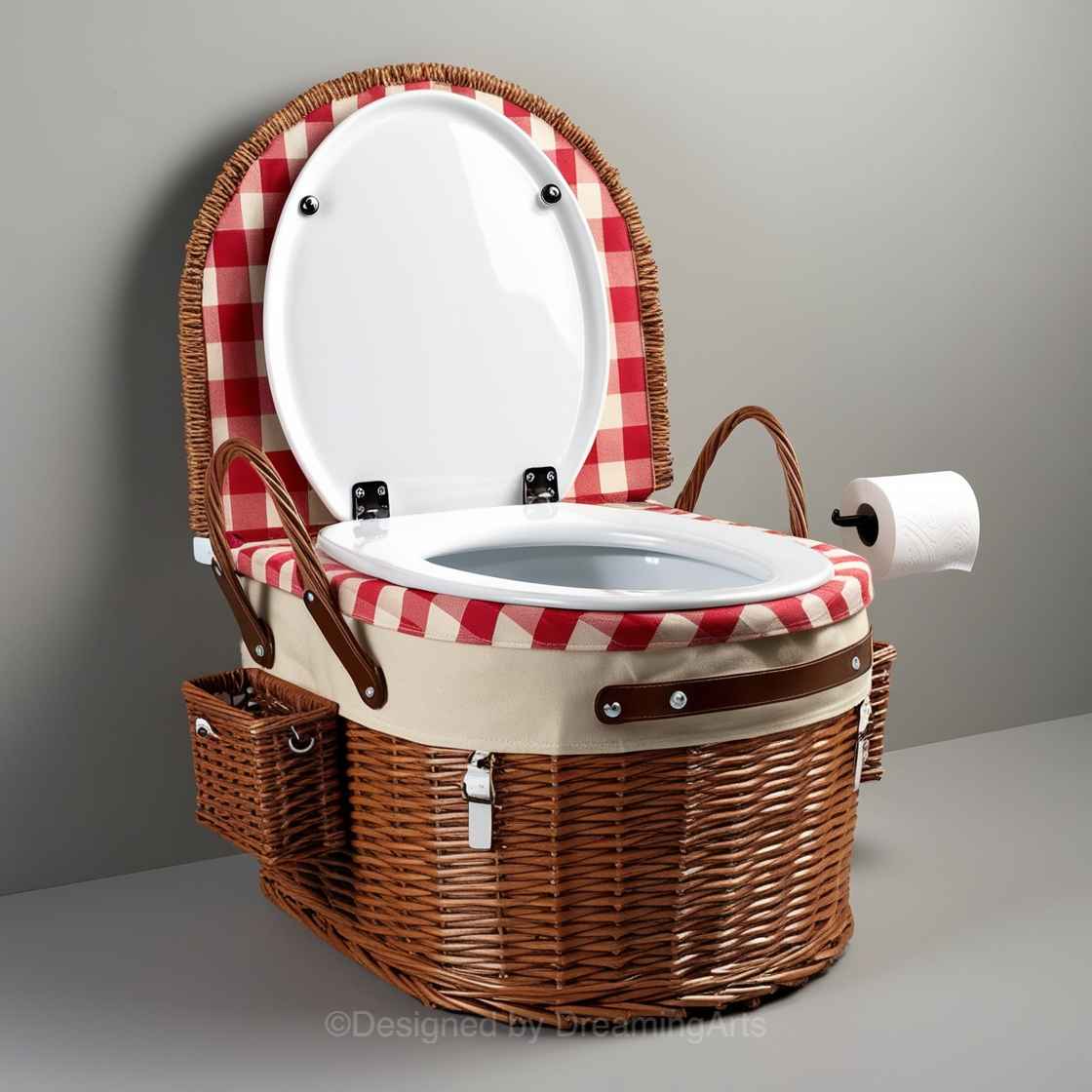 Picnic Basket Toilet