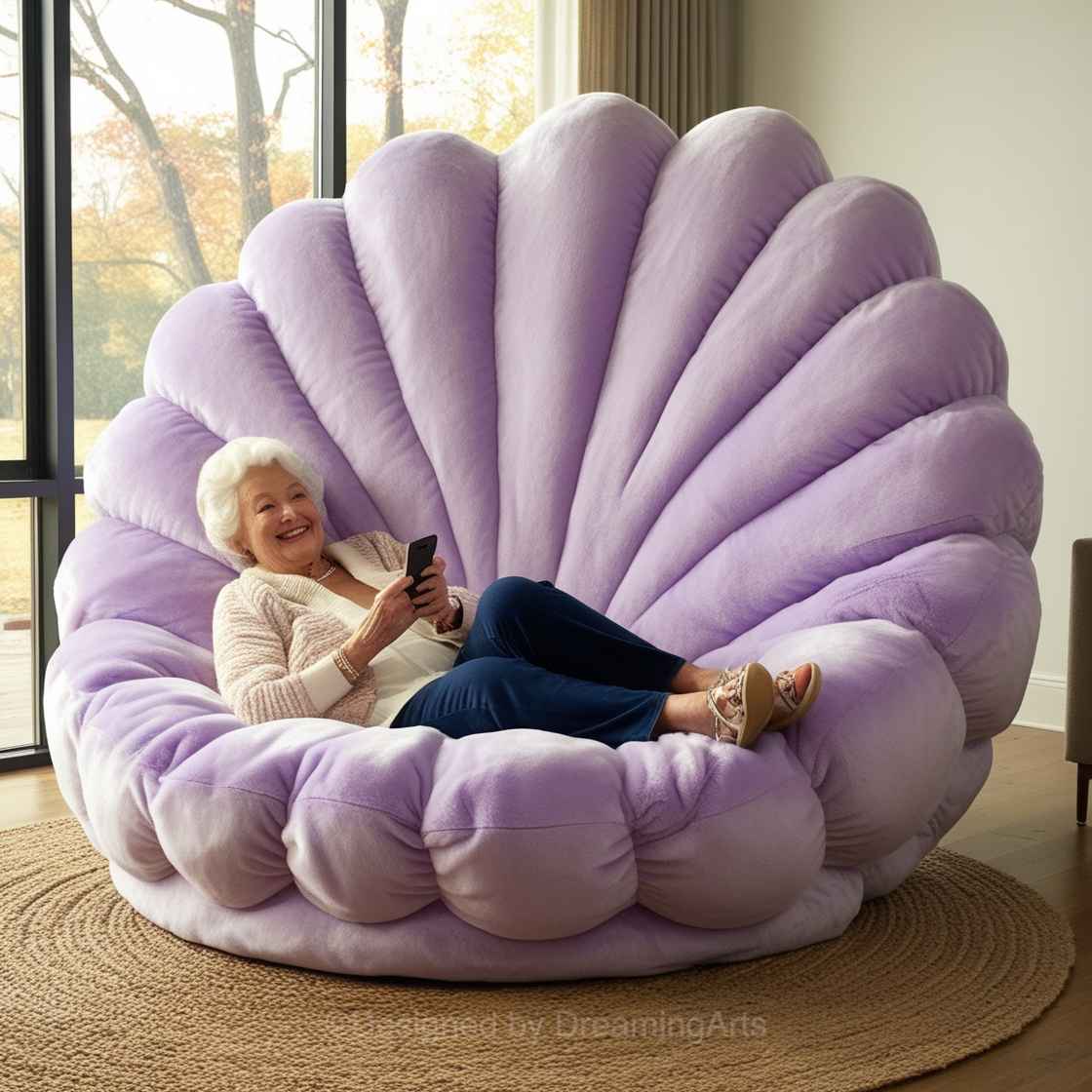 Purple Autumn Leaf Lounger