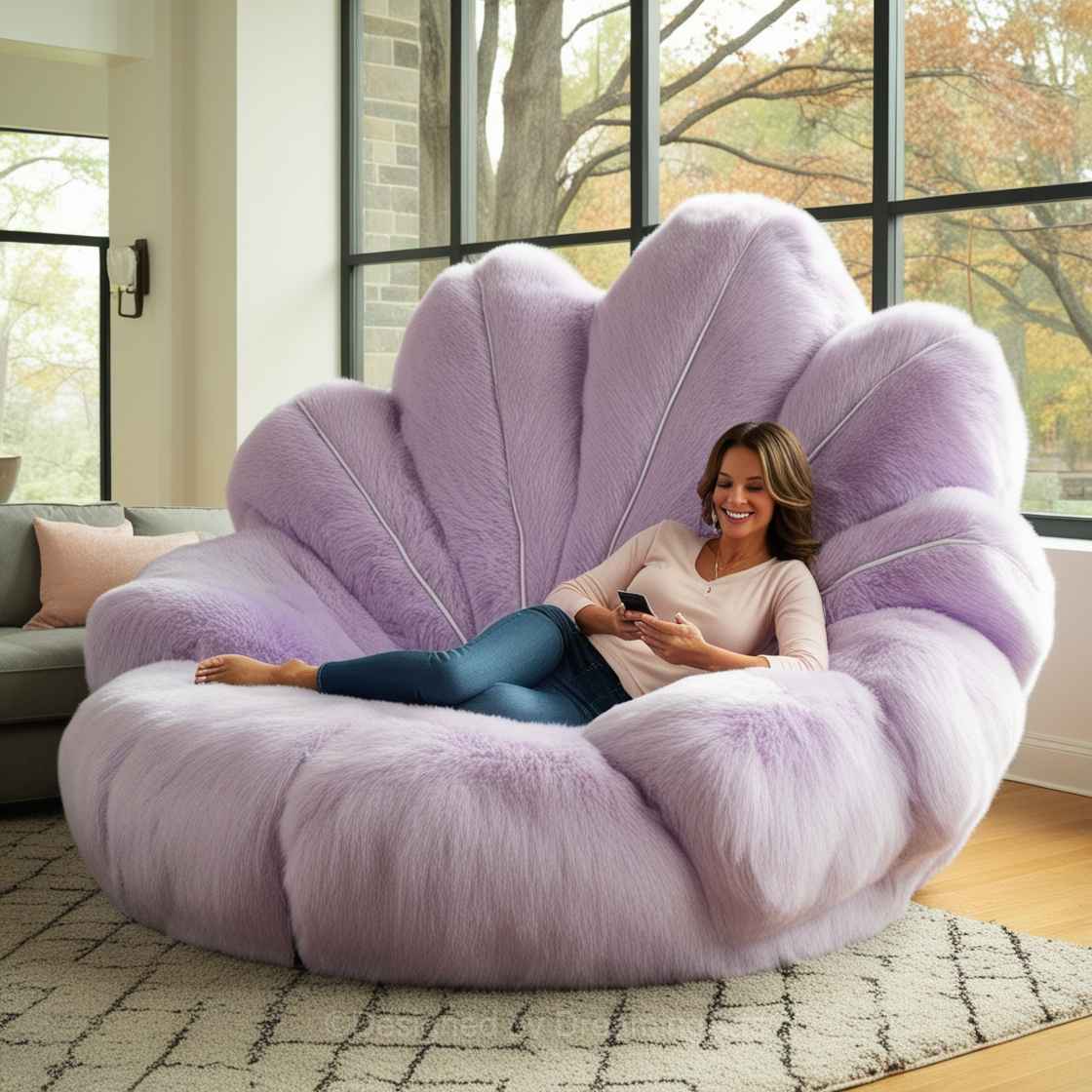 Purple Autumn Leaf Lounger