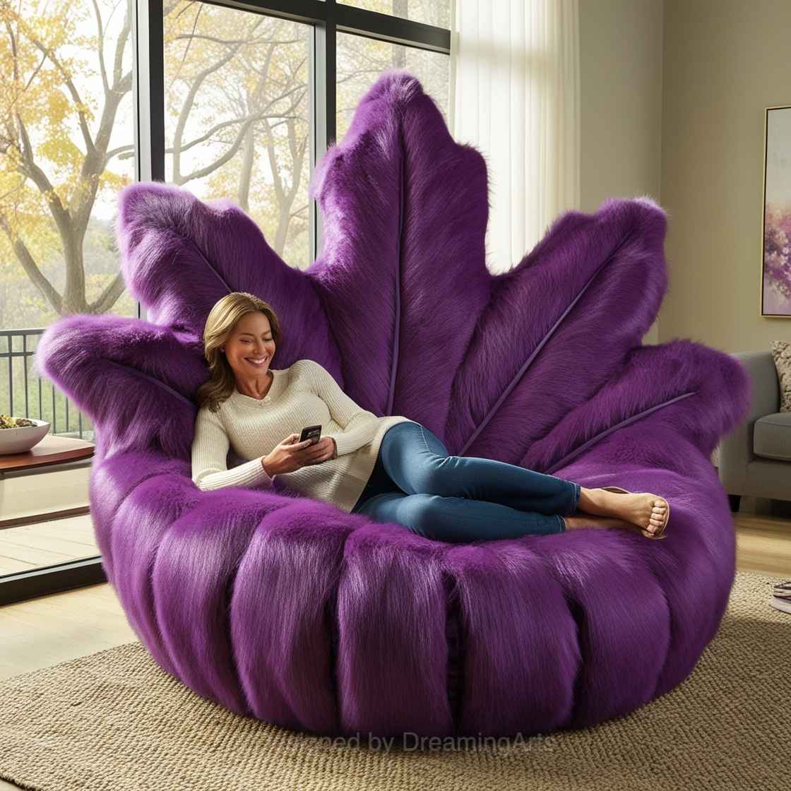 Purple Autumn Leaf Lounger