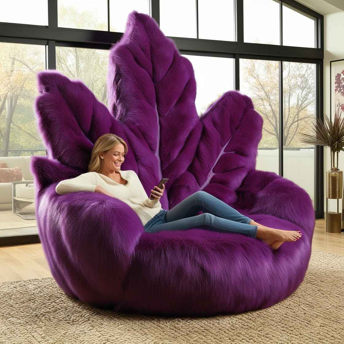 Purple Autumn Leaf Lounger