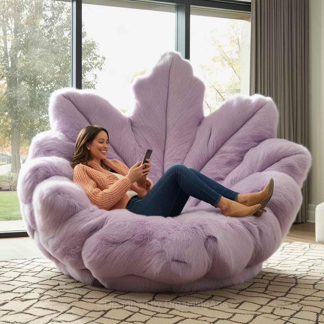 Purple Autumn Leaf Lounger