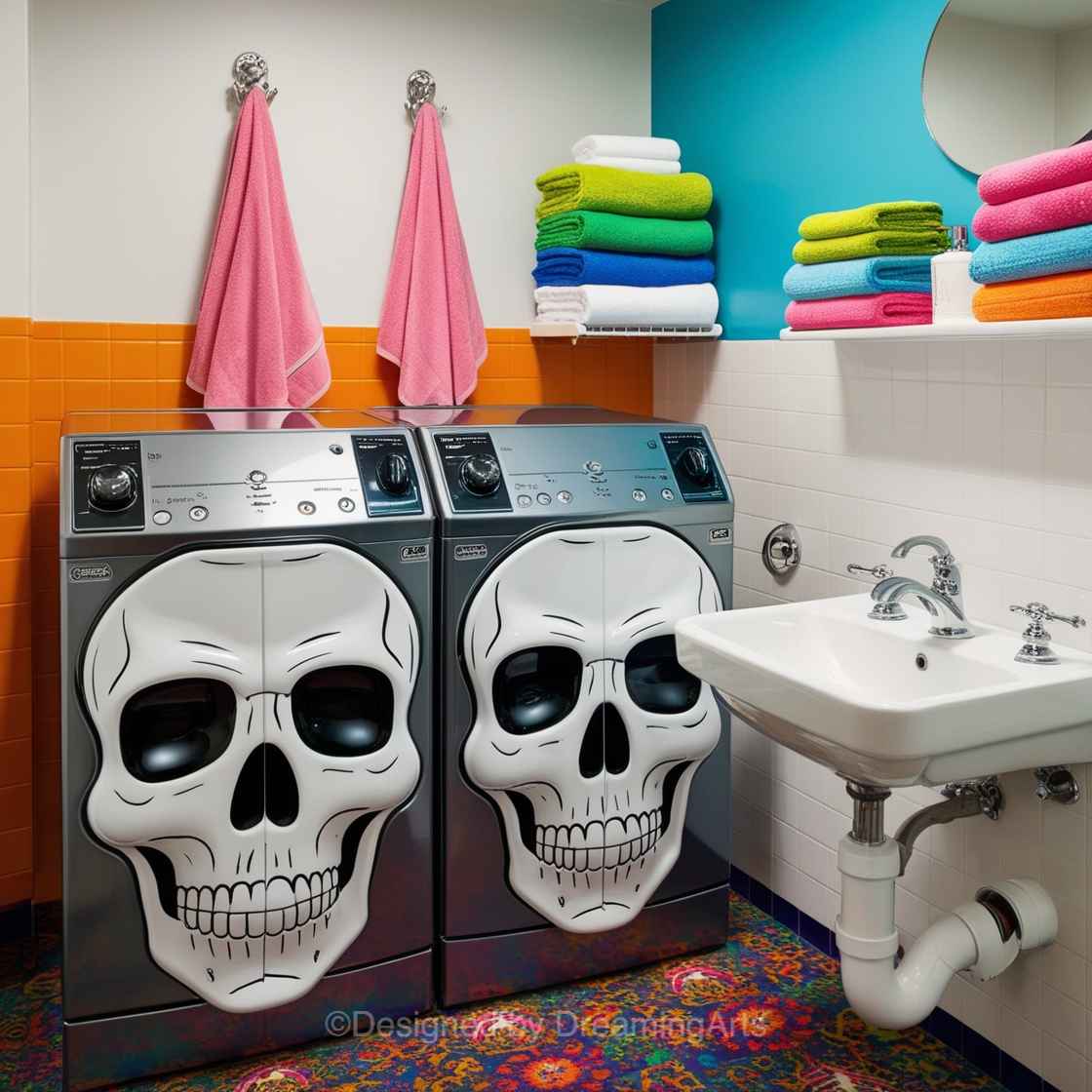 Skull Washer/Dryer Sets