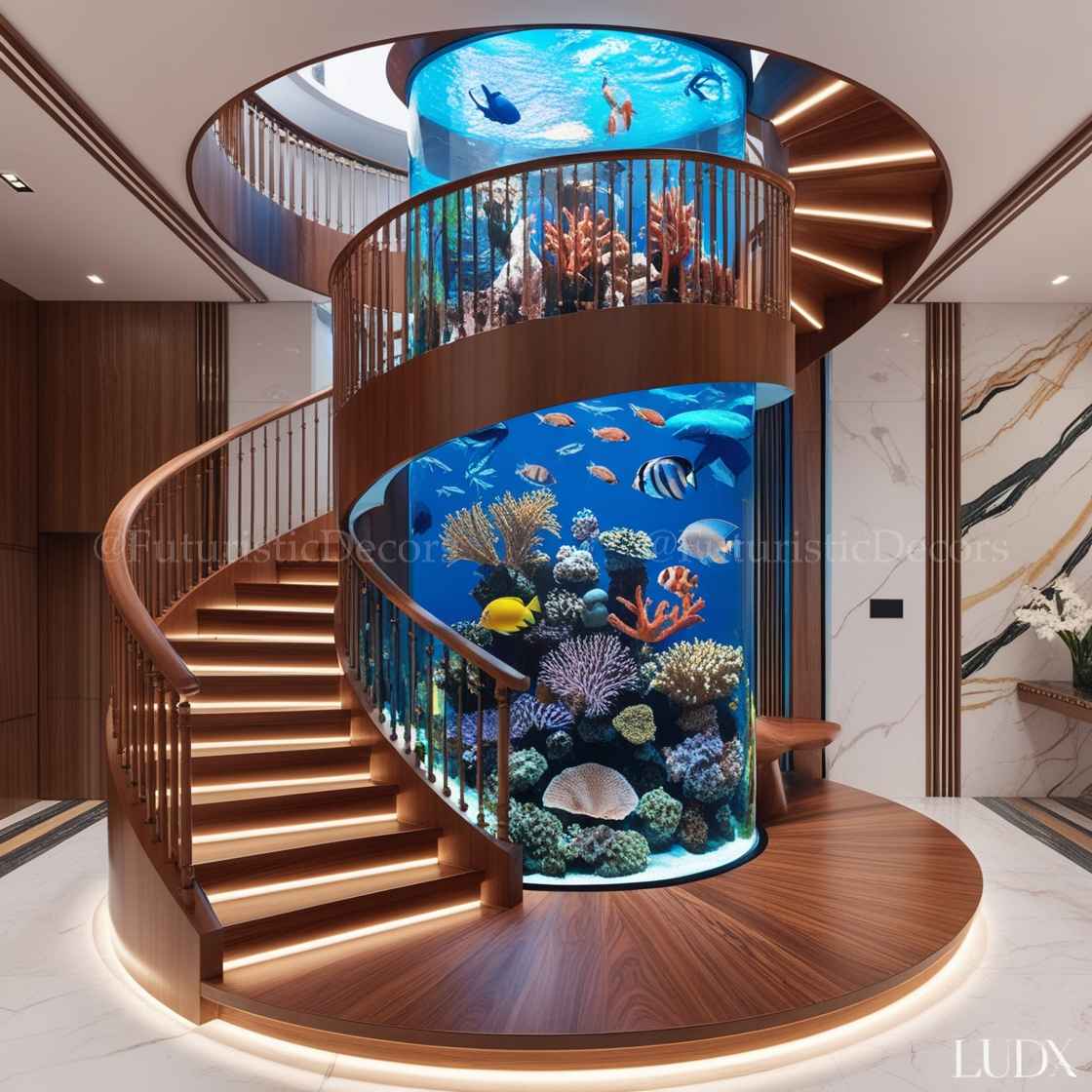 Spiral Staircase Aquarium