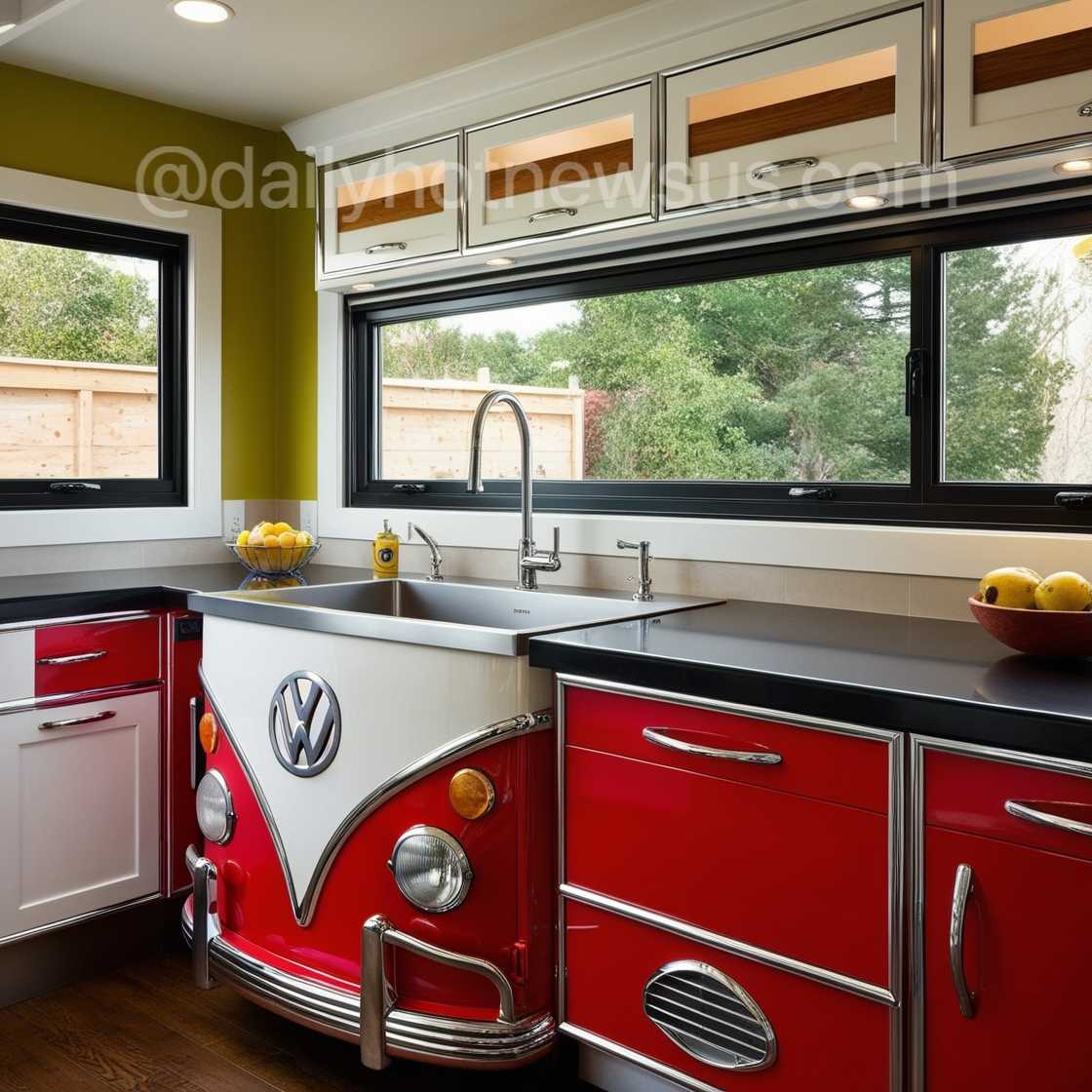 Volkswagen Bus Kitchen Sinks