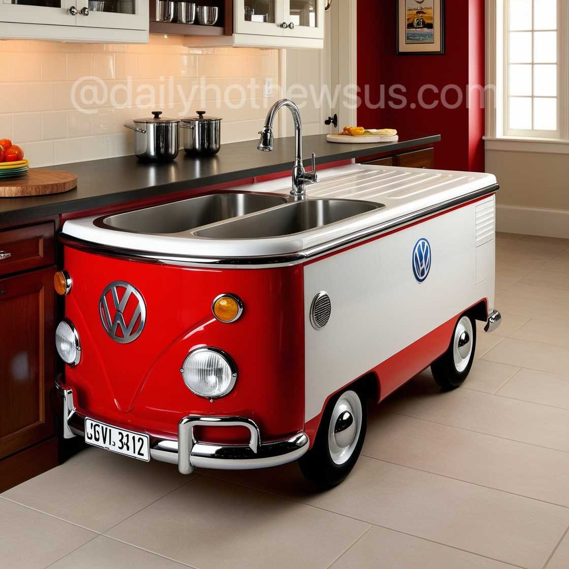 Volkswagen Bus Kitchen Sinks