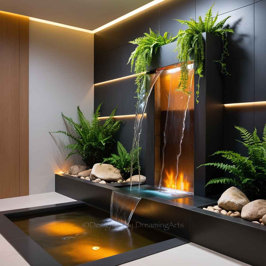 Waterfall Fireplaces