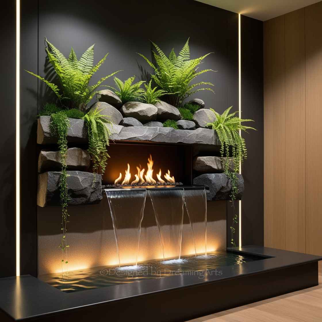 Waterfall Fireplaces