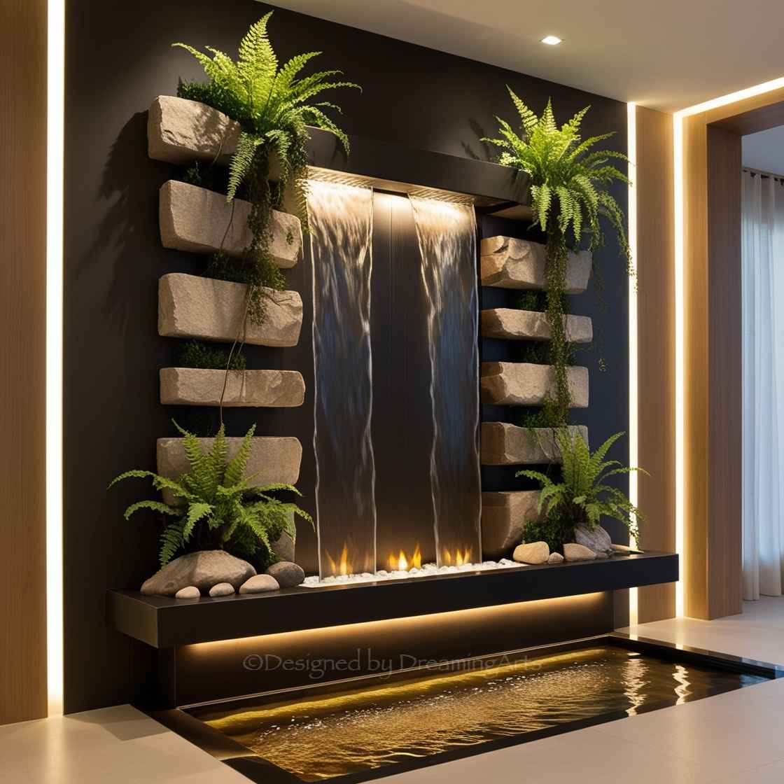 Waterfall Fireplaces