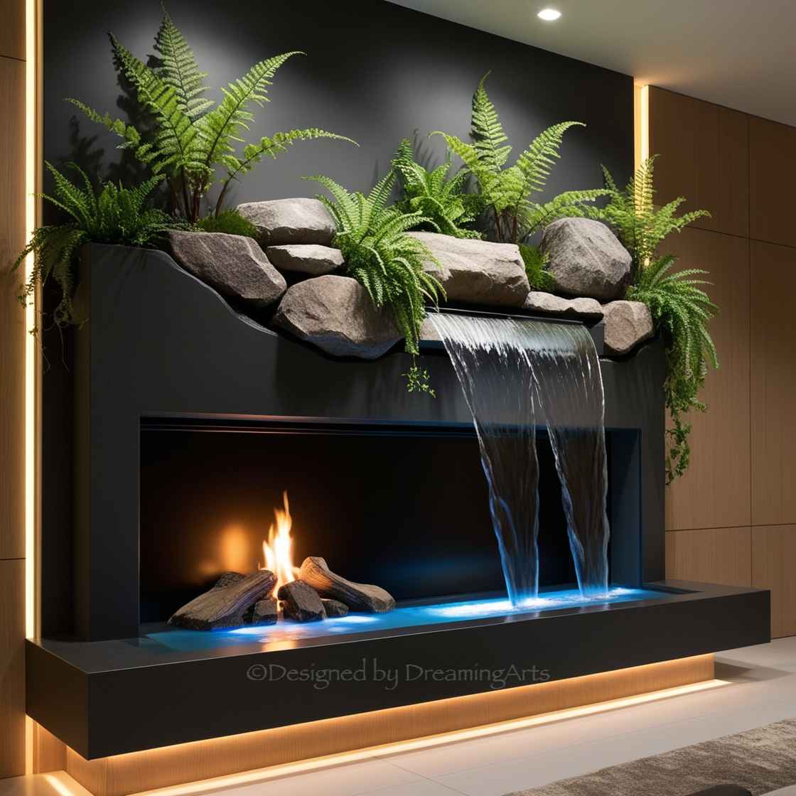 Waterfall Fireplaces