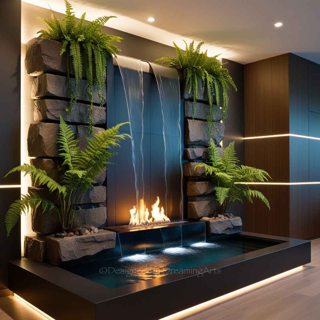 Waterfall Fireplaces