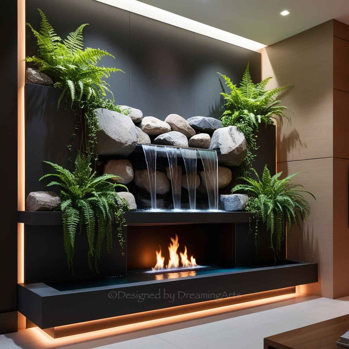 Waterfall Fireplaces