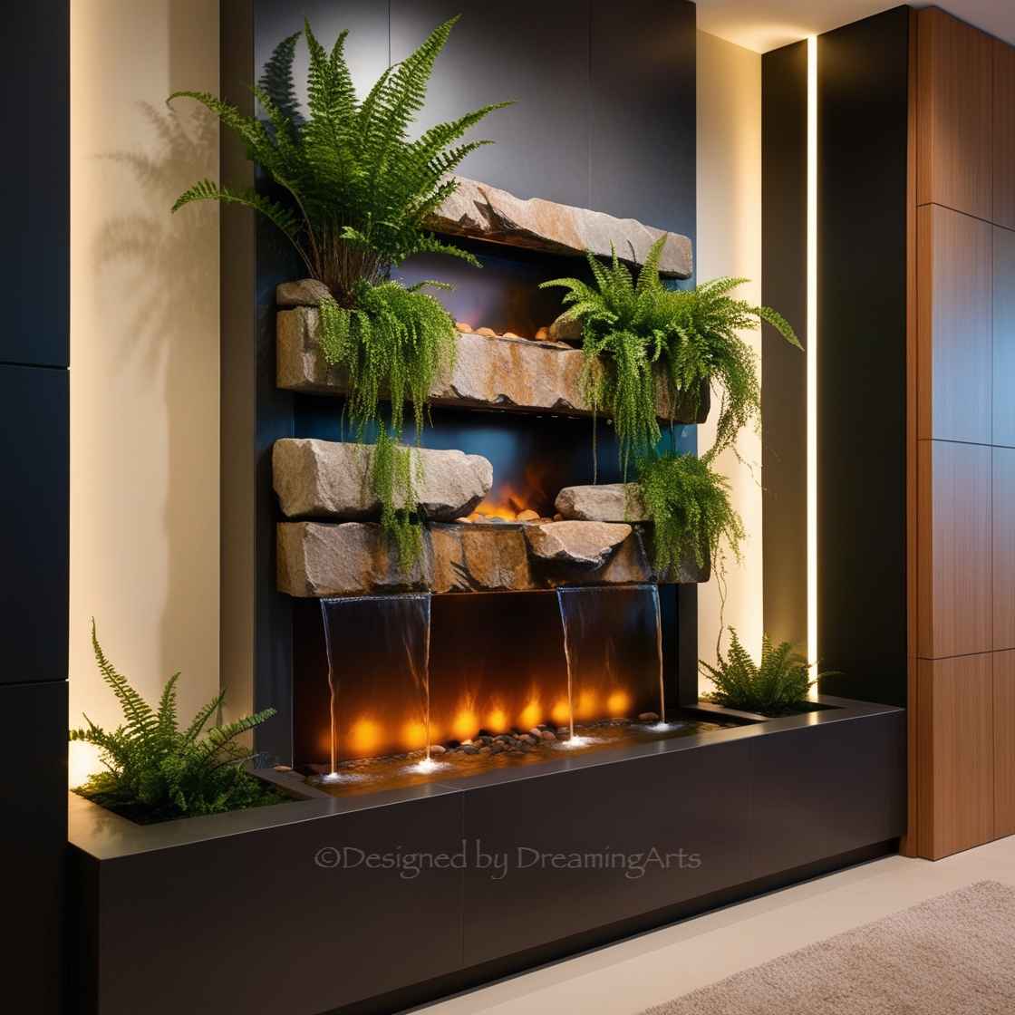 Waterfall Fireplaces