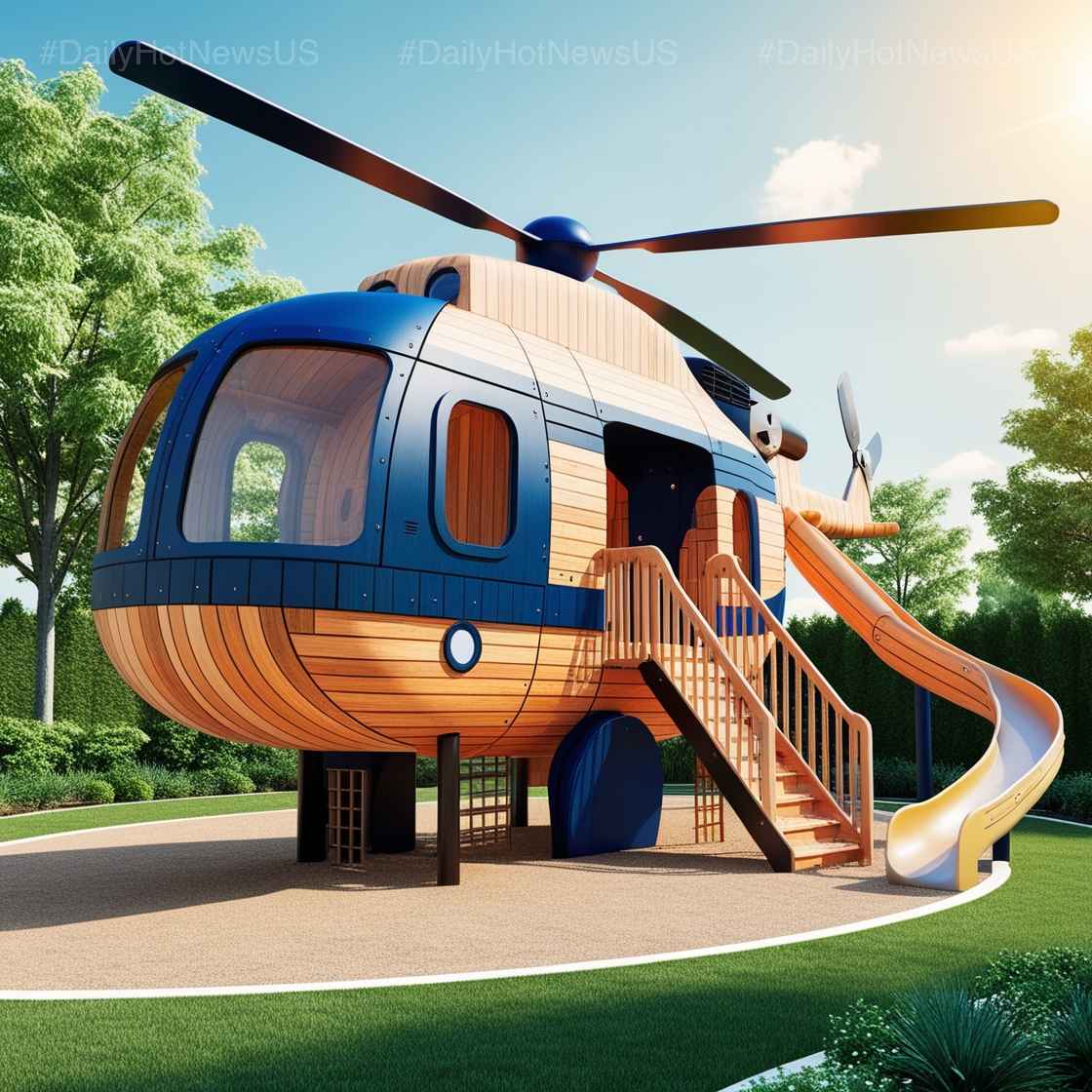 Wood Helicopter Playgrounds