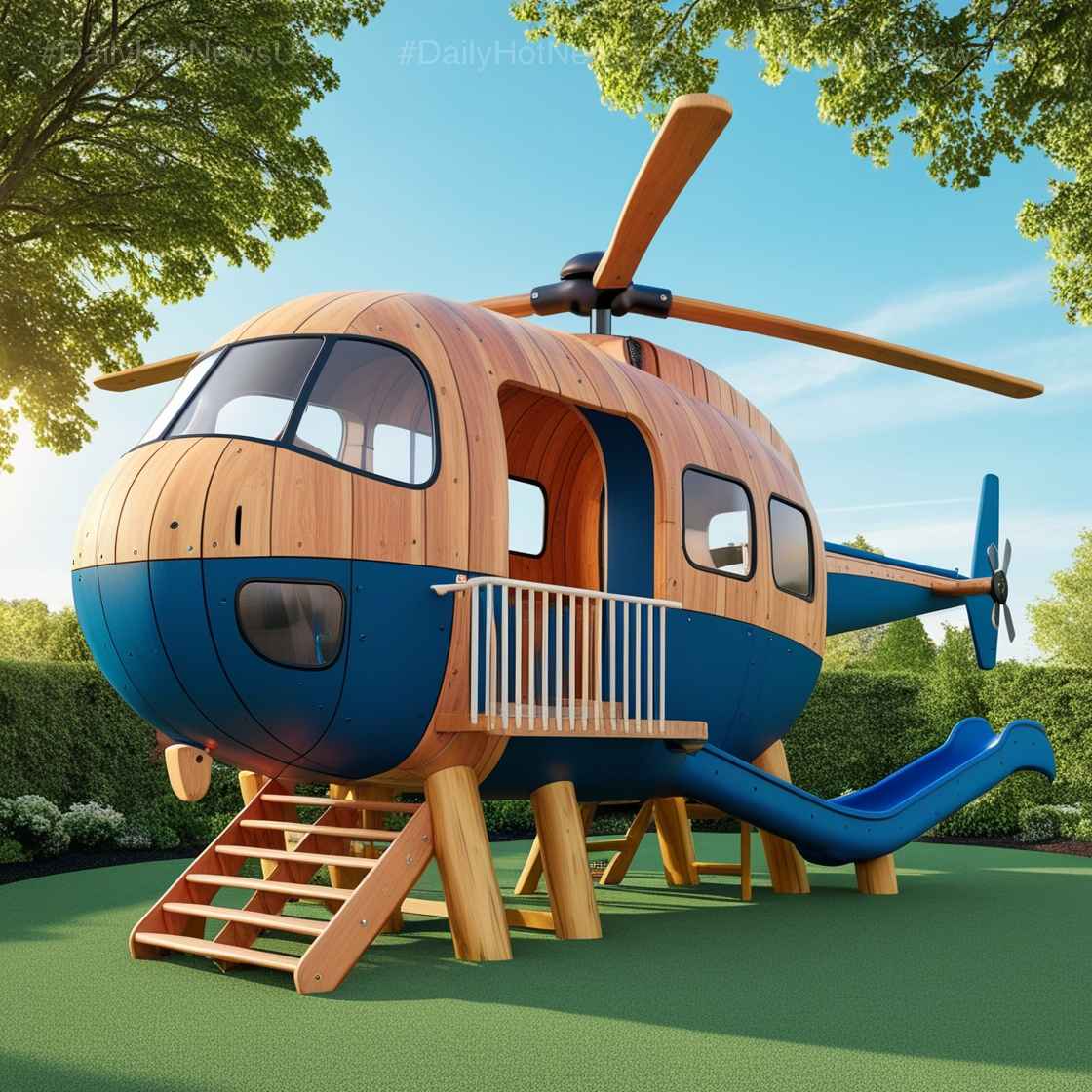 Wood Helicopter Playgrounds