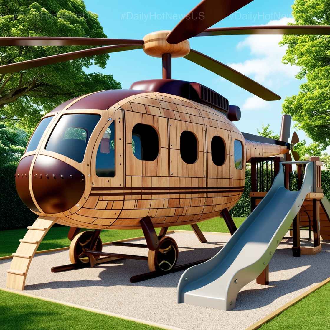 Wood Helicopter Playgrounds