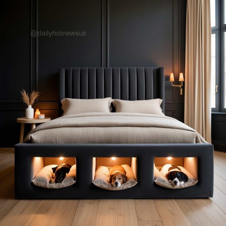 Beds with Built-In Dog Bed Pods