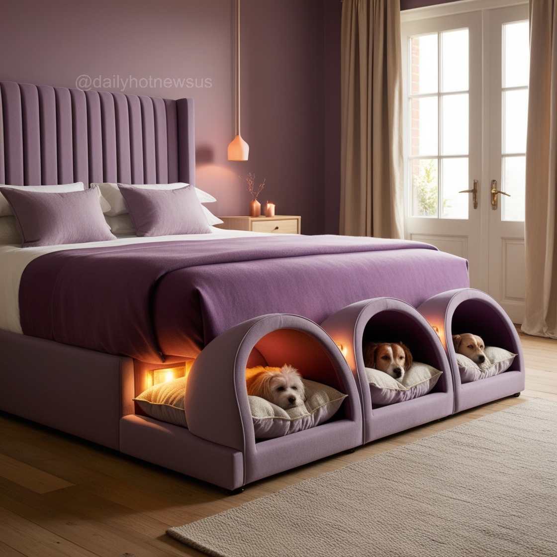 Beds with Built-In Dog Bed Pods