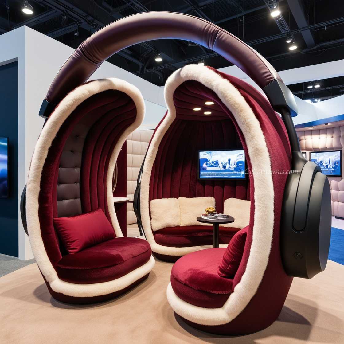 Headphone Lounging Pod