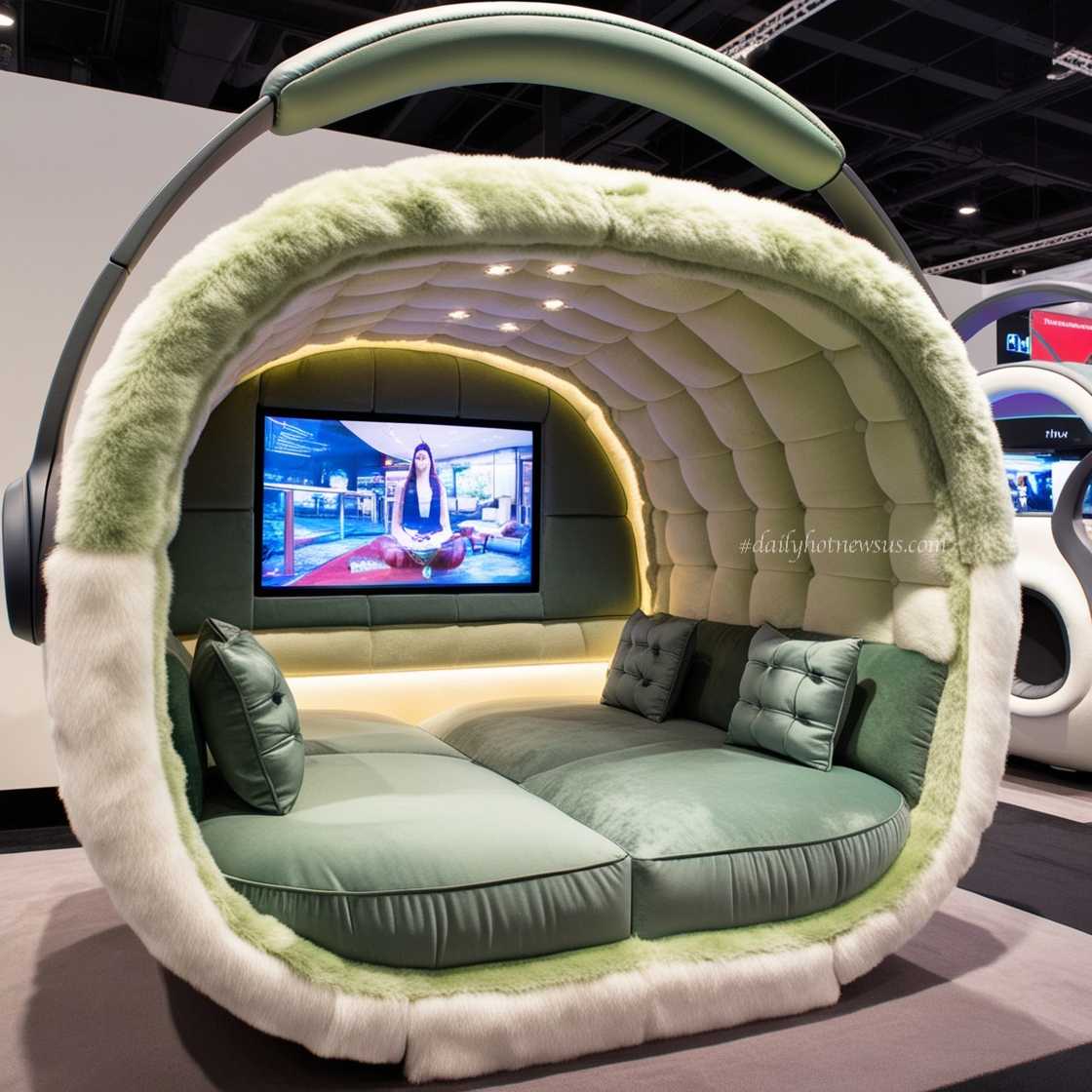 Headphone Lounging Pod