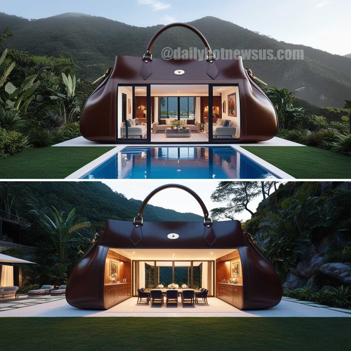 Bag-Shaped Villa