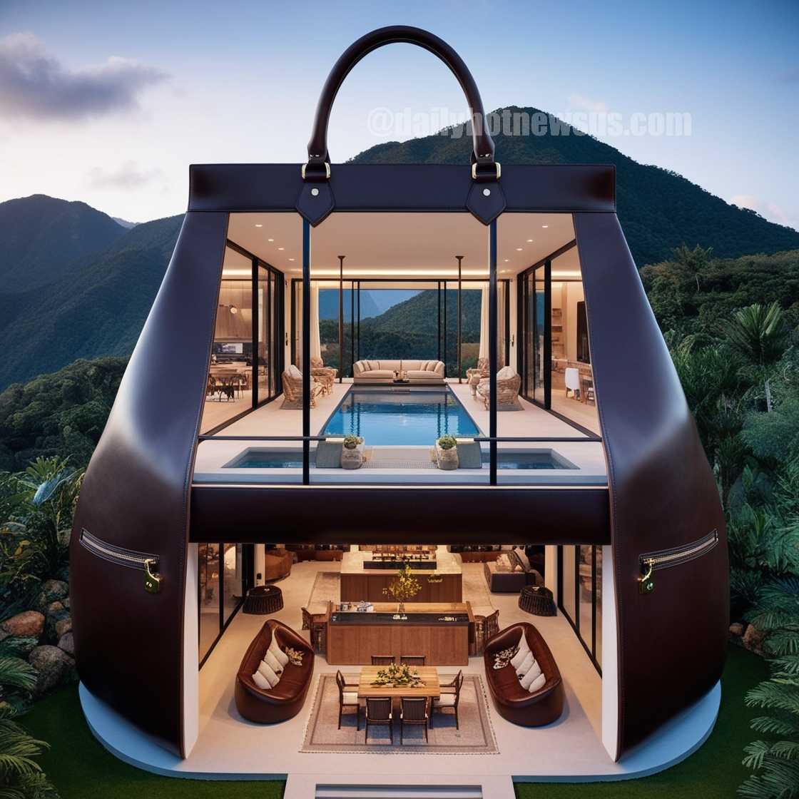 Bag-Shaped Villa