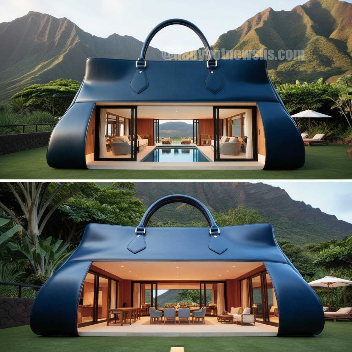 Bag-Shaped Villa