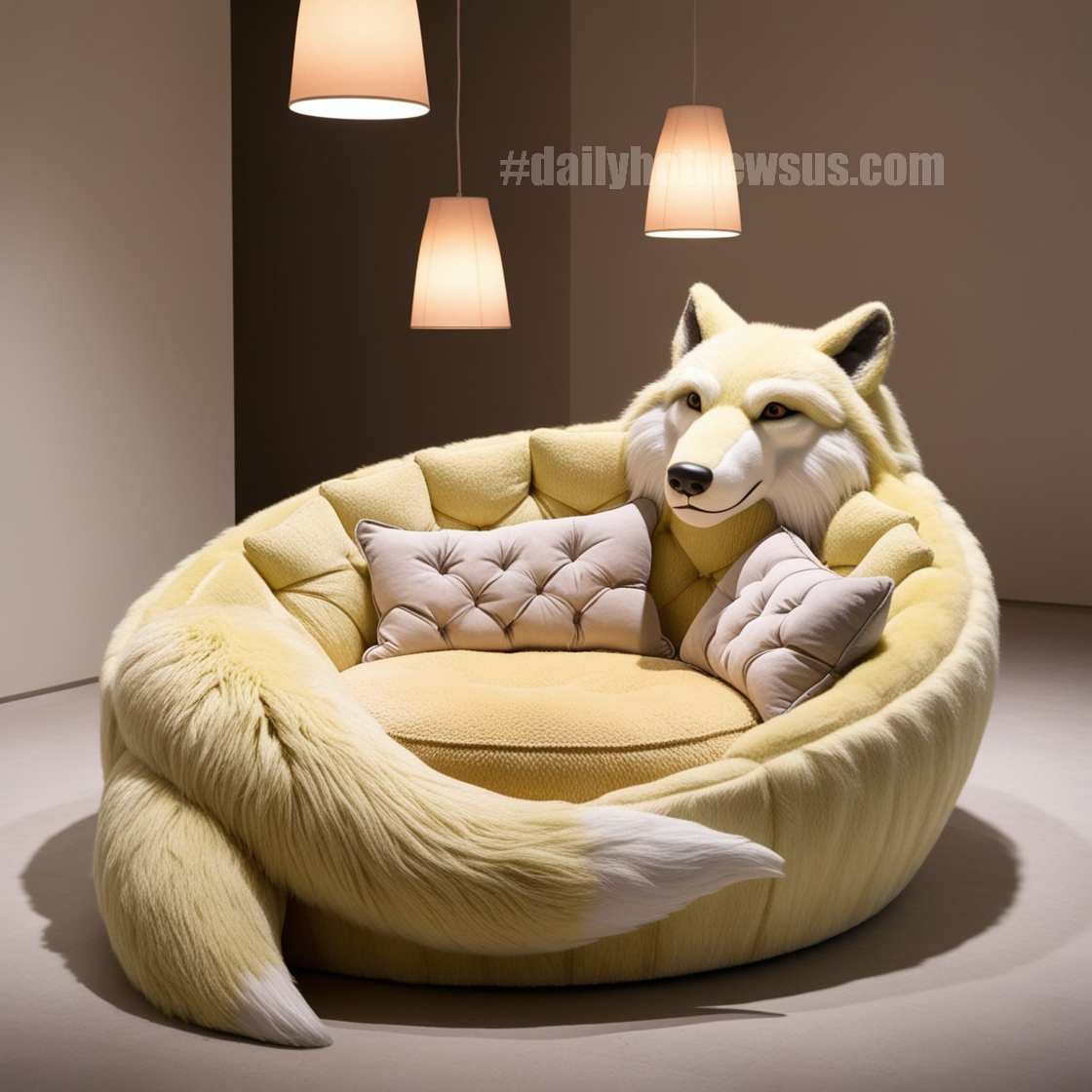 Giant Wolf Lounging Pods