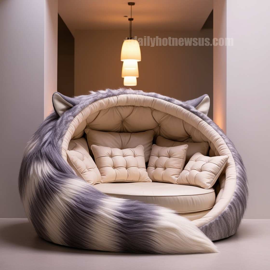 Giant Wolf Lounging Pods