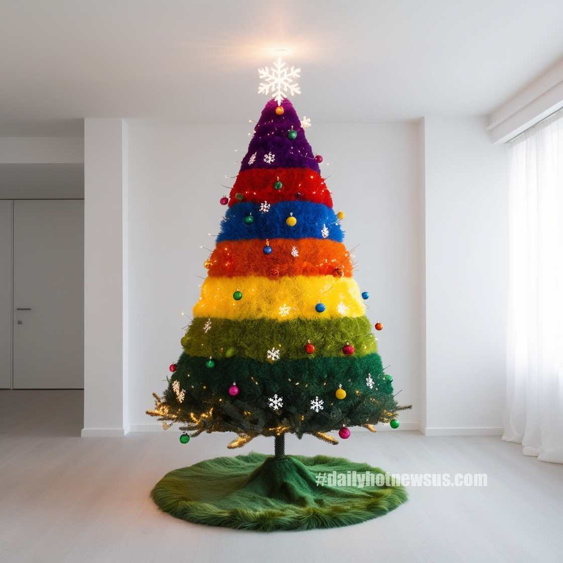 Rainbow Christmas Trees