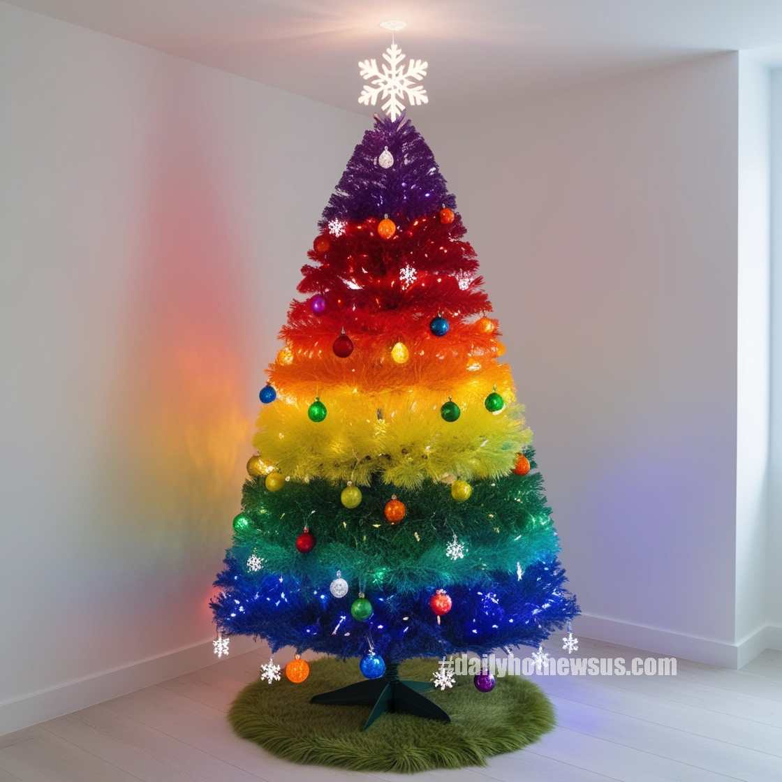 Rainbow Christmas Trees