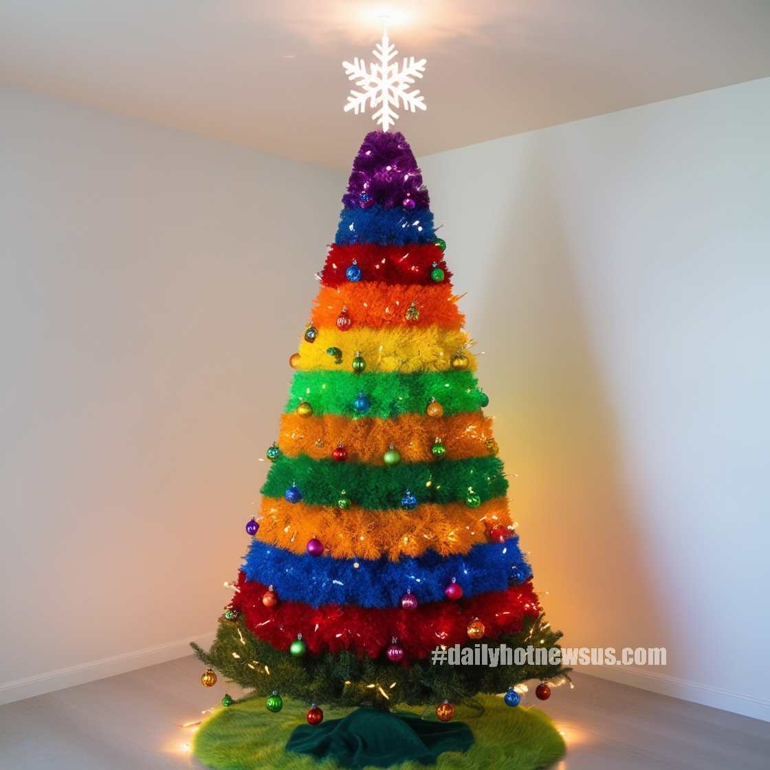 Rainbow Christmas Trees