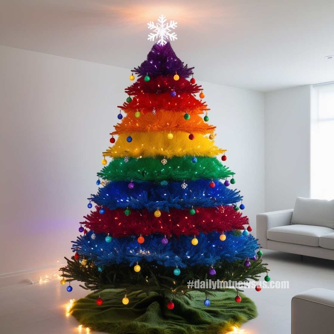 Rainbow Christmas Trees