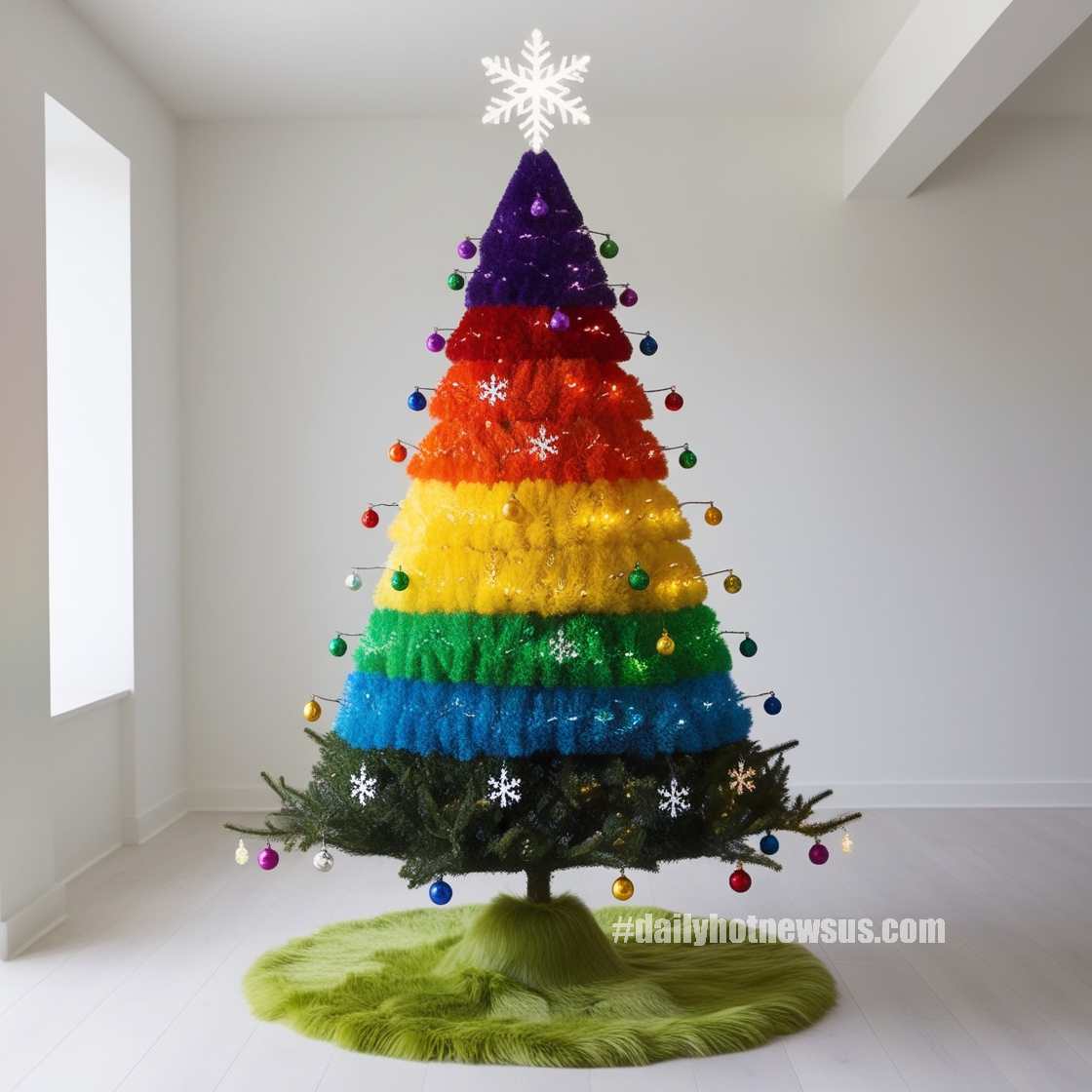 Rainbow Christmas Trees