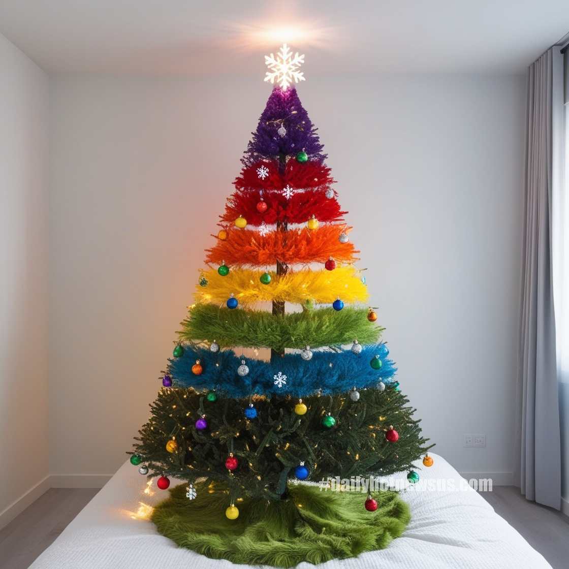 Rainbow Christmas Trees