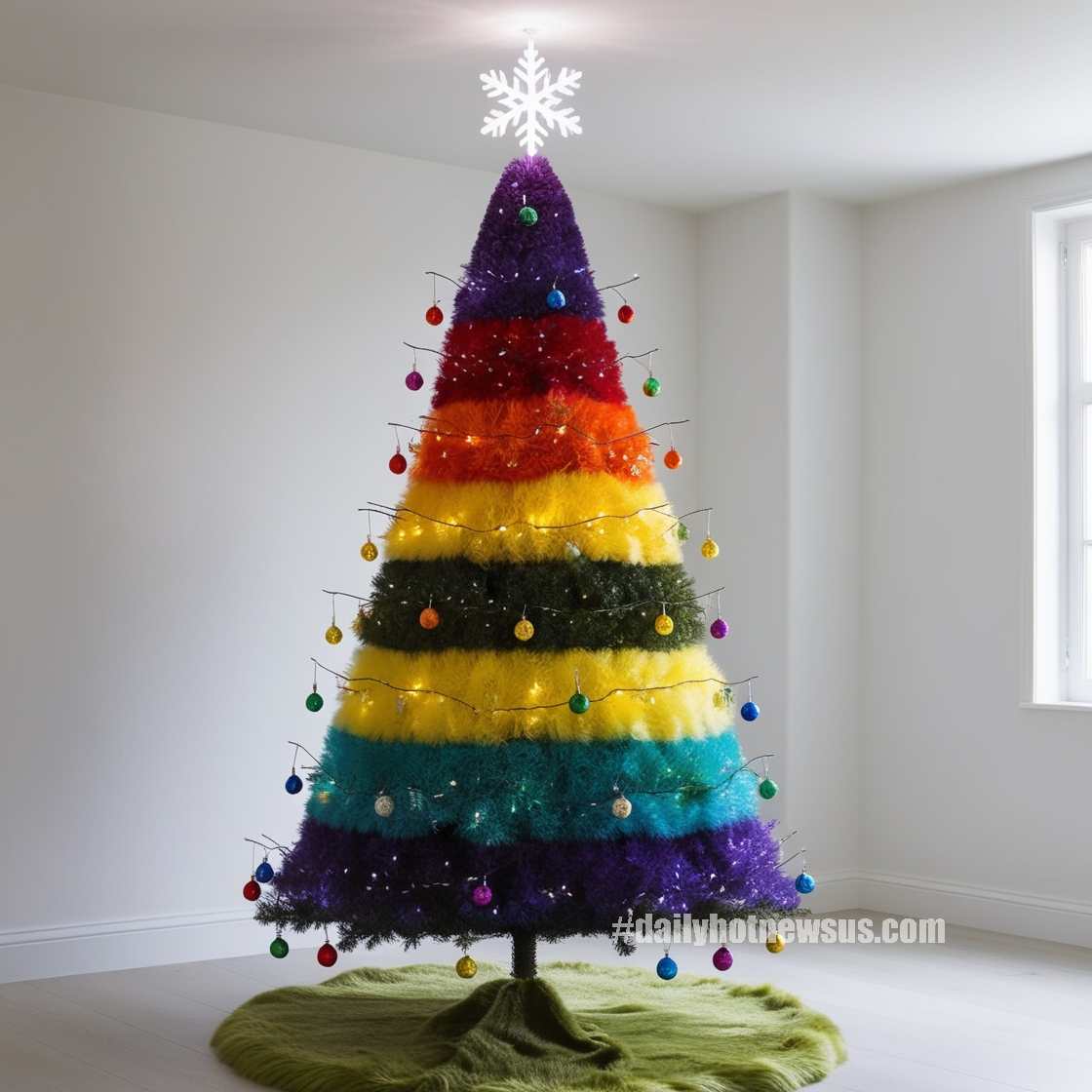 Rainbow Christmas Trees