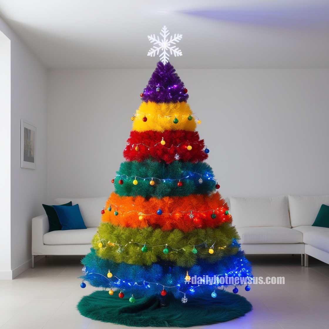 Rainbow Christmas Trees