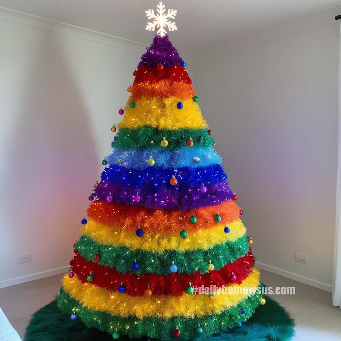 Rainbow Christmas Trees