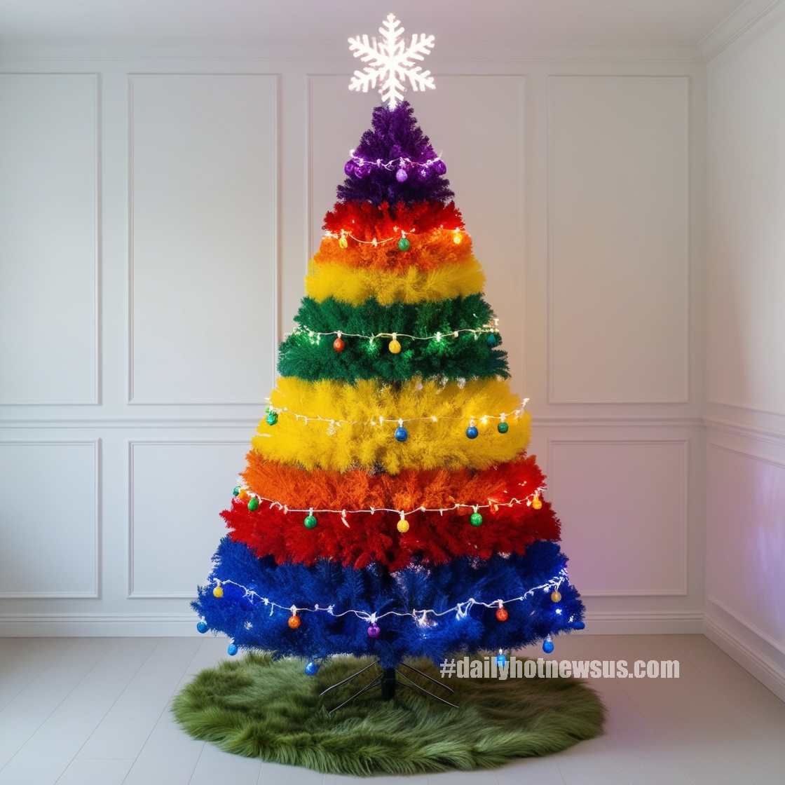 Rainbow Christmas Trees