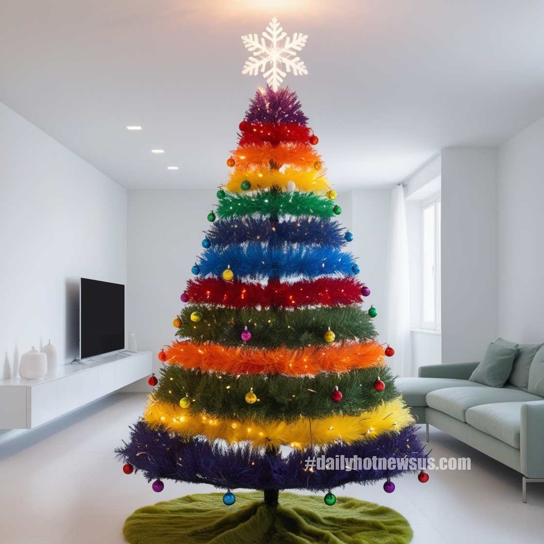 Rainbow Christmas Trees