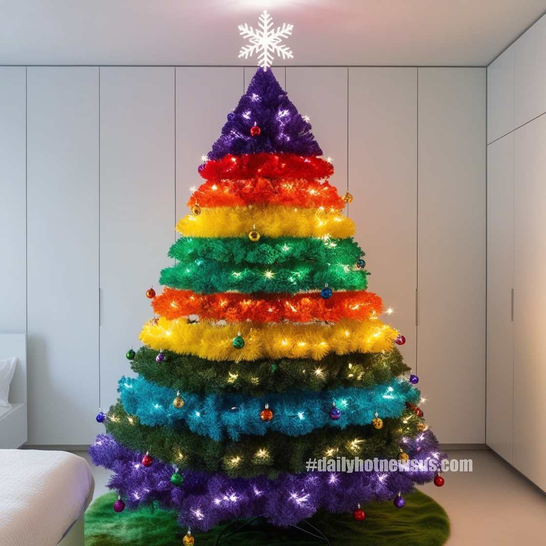 Rainbow Christmas Trees