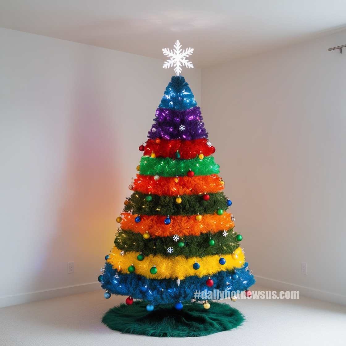 Rainbow Christmas Trees