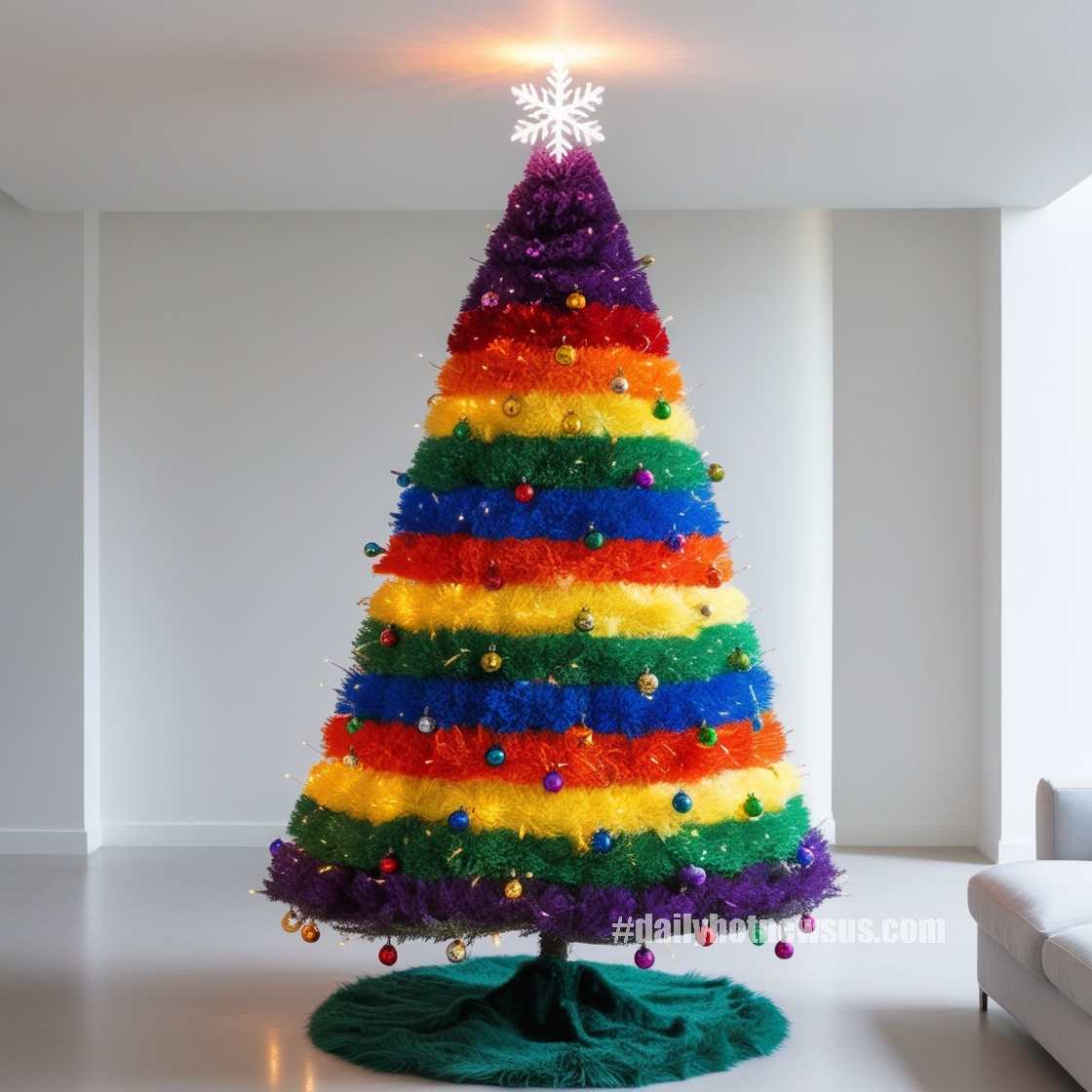 Rainbow Christmas Trees