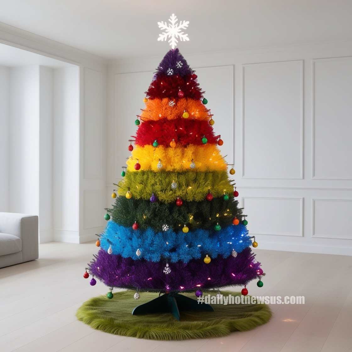 Rainbow Christmas Trees