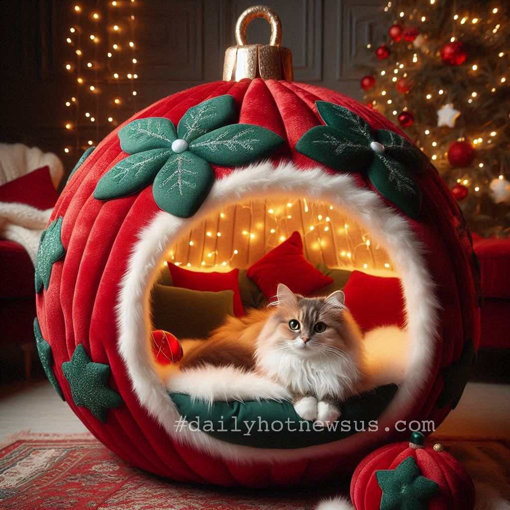 Christmas Bauble Pet Beds