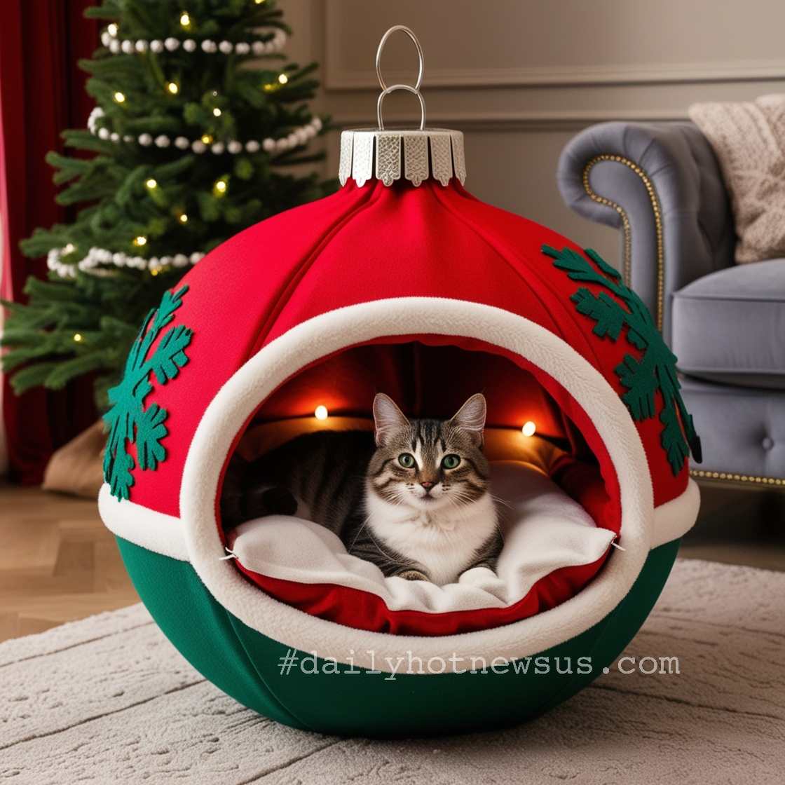 Christmas Bauble Pet Beds